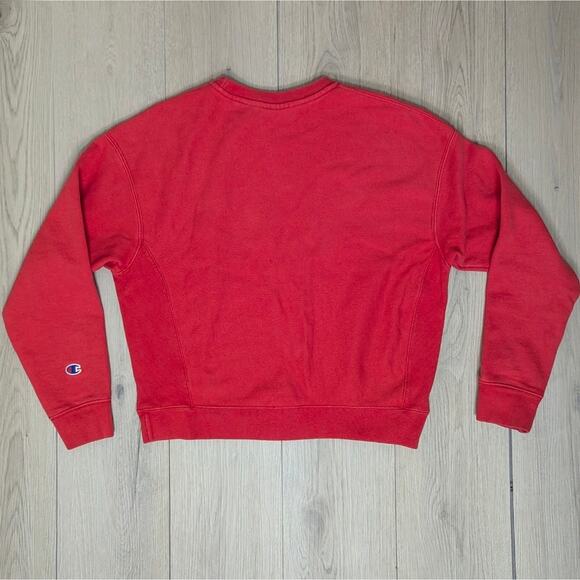 VTG Champion red sz large reverse weave sweatshirt - Picture 2 of 5
